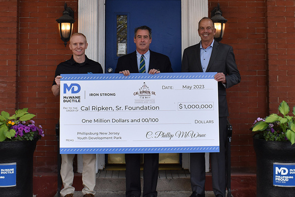 McWane Inc. Donates $1 Million to Anchor Cal Ripken, Sr. Foundation Youth Development Park Project in Phillipsburg Community