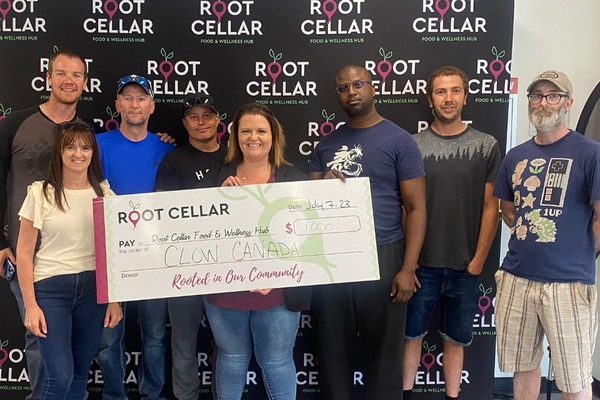Clow Canada donates to the Root Cellar Food and Wellness Hub