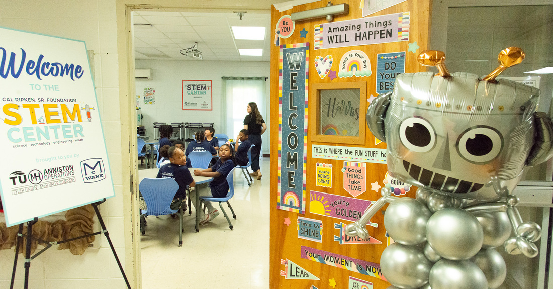 Cal Ripken, Sr. Foundation and McWane, Inc. host ribbon-cutting ceremony at Golden Springs Elementary School in Anniston City School District