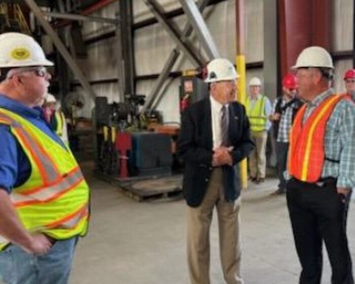 Senator Grassley visits Clow Valve Foundry